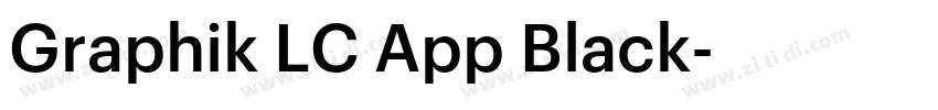 Graphik LC App Black字体转换 Graphik LC App Black字体转换
